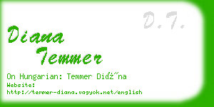 diana temmer business card